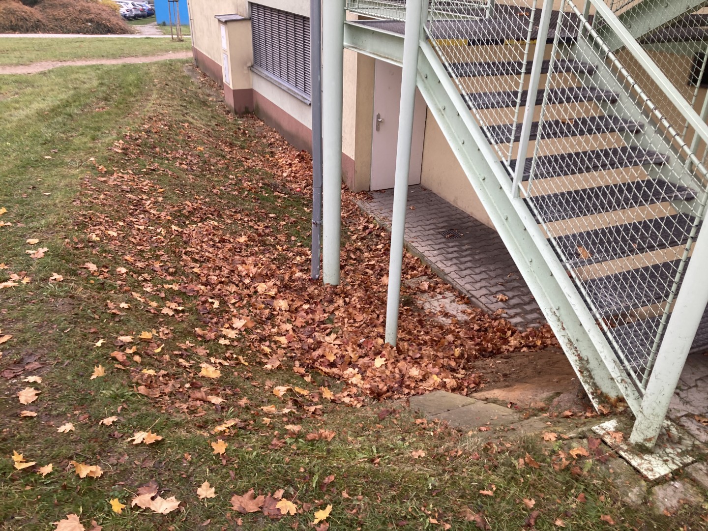 8.11.2025 úklid listí před garážemi (7)